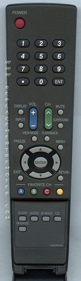 Image result for Sharp GA600WJSA Remote
