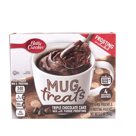 Betty Crocker Mug Treats Triple Chocolate Cake Mix With, 60% OFF