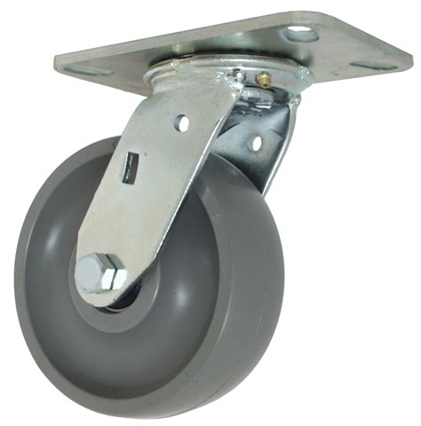 RWM Casters 46-GTB-0620-S-42ST 46 Series 7-1/2" High, 6" GT Wheel with ...
