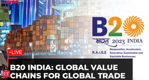 B20 India summit: Global Value chains for resiliant global trade | Live ...