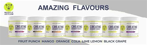 Muscle Asylum Creatine Monohydrate Powder Mango,Pack of 250gm, (62 ...