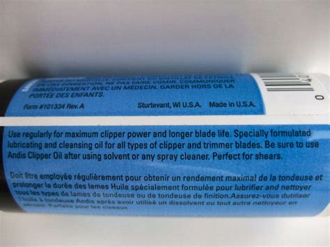 Масло для ухода за ножевым блоком Andis Clipper Oil 118 мл — купить в ...