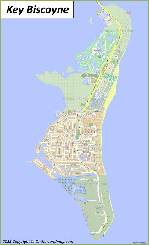 Image result for Key Biscayne Map