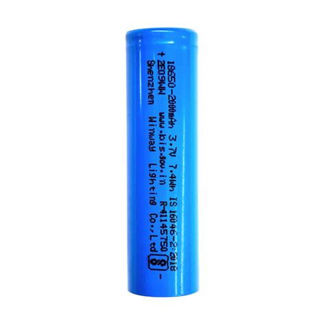 18650 2000mAh 3.7V Li-ion Battery – Rechargeable Power Cell Delhi – REES52