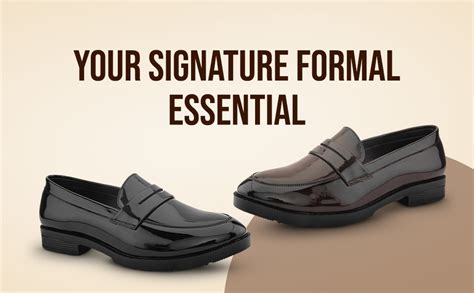 Buy STANPHORD Men’s Black Formal Loafers | Stylish Slip-On Leatherette ...
