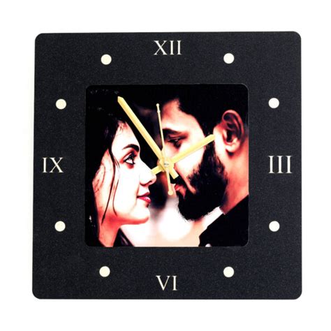 Personalized Wooden Wall Clock Black - My Creatives