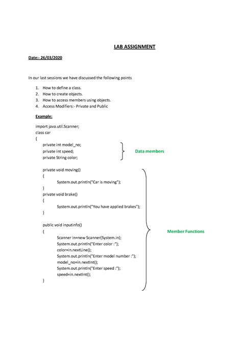 Lab2603 - Practice Material - LAB ASSIGNMENT Date:- 26/03/ In our last ...