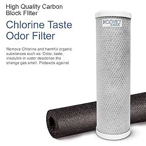 Konvio Neer CTO GAC PP Spun Carbon Filter with Antiscalant Balls and ...