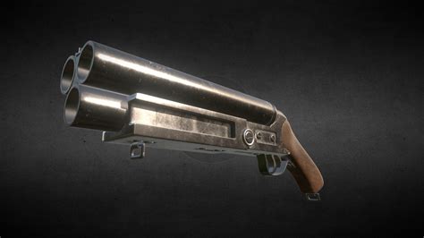 Triple Barreled Shotgun - 3D model by Ujjval Singhal ...