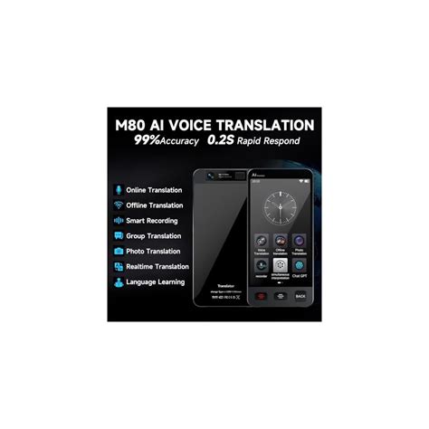 MINIBEAR Offline Language Translator Device, M80 ChatGPT India | Ubuy