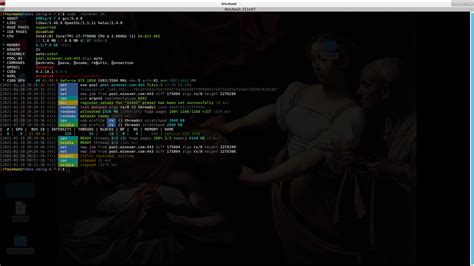 Command Line Xmrig 的图像结果