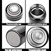 Small Water Bottle - Compact Flask 300ml, Coffee Flask 250ml, Hot Juice ...