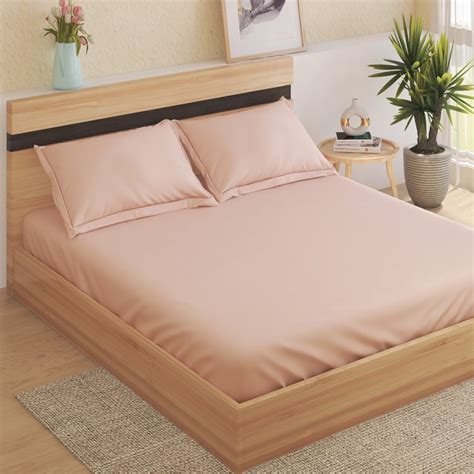 Buy Sienna Cotton 144TC 3Pcs King Fitted Bedsheet Set from Home Centre ...