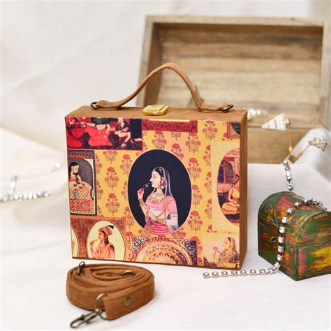 Artklim Mughal Empress Printed Suitcase Style...