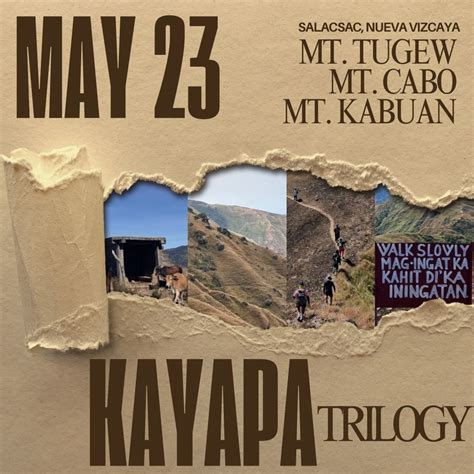 KAYAPA TRILOGY, Insular life Baguio, 23 May 2025 | AllEvents