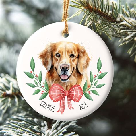 Personalized Dog Ornament Custom Dog Christmas Ornament Dog - Etsy