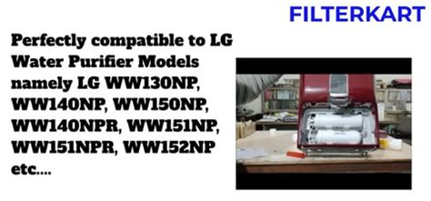 LG RO Filter Service Kit | WW151NPR & WW152NP | Compatible Replacement ...
