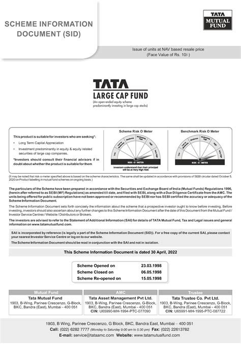 1-tata-large-cap-fund-sid-2022 compressed - Issue of units at NAV based ...
