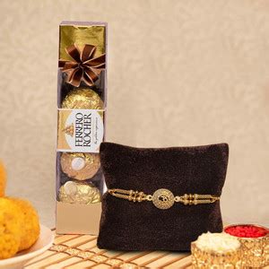 TIED RIBBONS Rakhi Gift for Brother with Chocolate - 1 Designer Rakhi ...