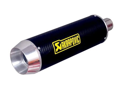 RA ACCESSORIES Akrapovic Universal Bike Silencer Exhaust For Street ...