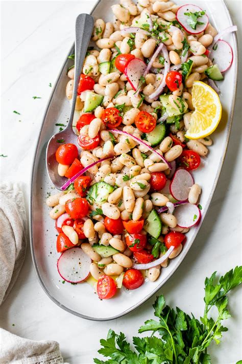 Cannellini Bean Salad - The Almond Eater