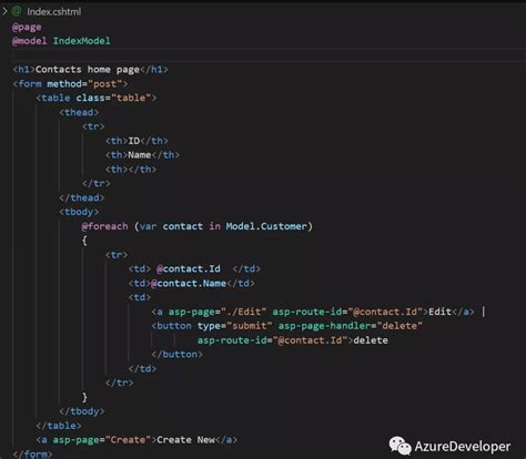 Razor Page How to Add JavaScript 的图像结果