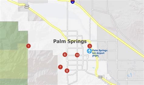 Palm Springs California Map - GIS Geography