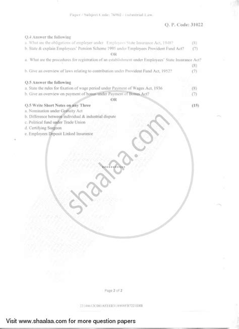 Industrial Law 2018-2019 Bachelor of Management Studies (BMS) Semester ...