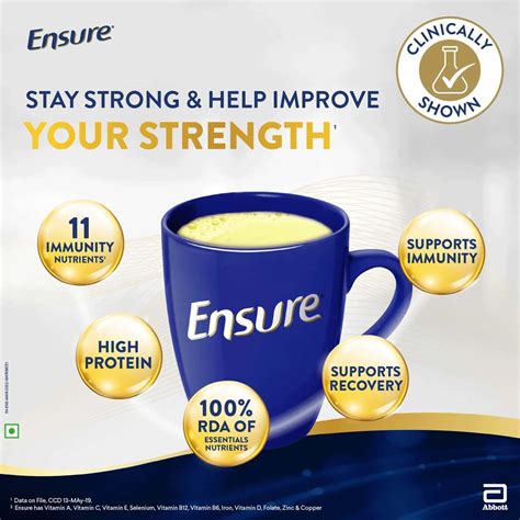 Buy ENSURE COMPLETE, BALANCED NUTRITION DRINK FOR ADULTS (VANILLA ...