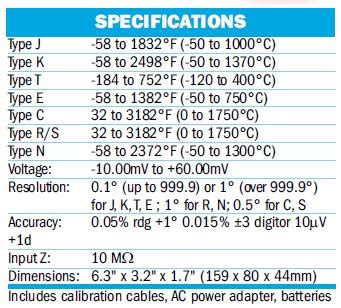 Extech Thermocouple Calibrator