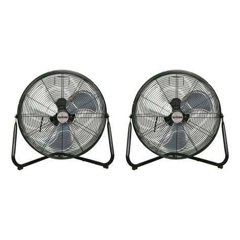Hurricane Pro Series 20" High Velocity Metal Orbital Floor Fan, Black ...