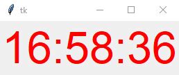 Python Tkinter Time Animation 的图像结果