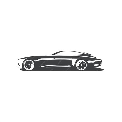 Modern sport car vector illustration silhouette | Premium Vector
