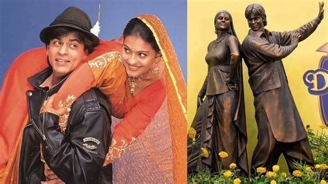 DDLJ Turns 30! SRK & Kajol Commemorate Raj & Simran's Bronze Statue In ...