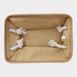 HomeStorie Cotton Eco-Friendly Foldable Storage Basket Bins Organizer ...