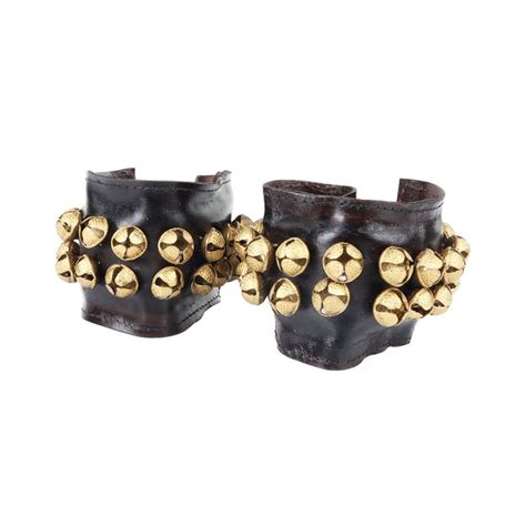 Brass Ghungroo - 9 x 3 Inches | 2 Line Dance Salangai/ Leather Bharata