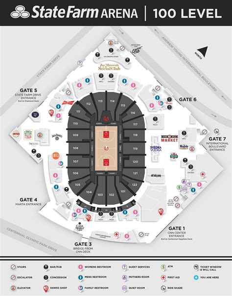 Arena Maps | State Farm Arena