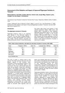 Assessment of the Adoption and Impact of Improved Pigeonpea Varieties ...
