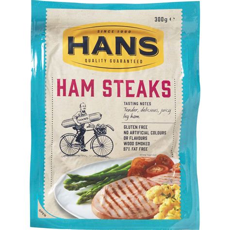 Calories in Hans Pork Ham Steaks calcount
