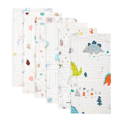 Buy Closecret Muslin Burp Cloths 100% Cotton Large 20''x10'' Extra Soft ...