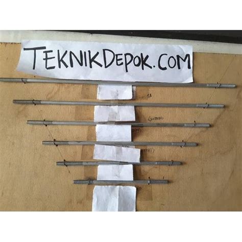 Jual hak seng drat 1/4 x 35 cm 2 sisi drat hak atap rumah hak seng kaso ...