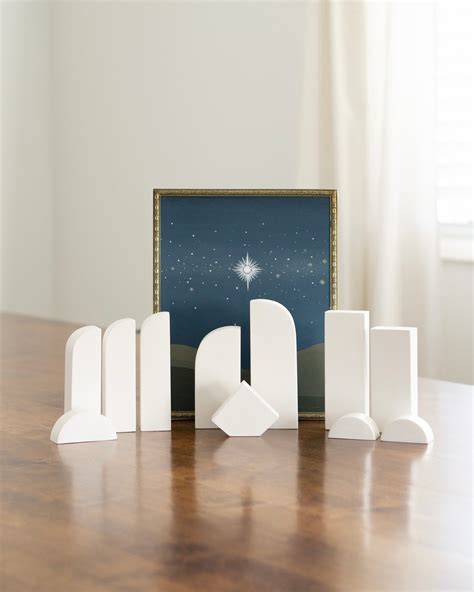 Modern Nativity Set Modern Wood Nativity Set Minimalist - Etsy