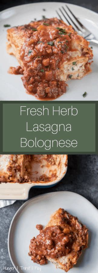 Fresh Herb Lasagna Bolognese   Hunger Thirst Play