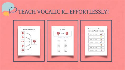 How To Work On Vocalic R: 6 Step Guide - Speech Therapy Talk
