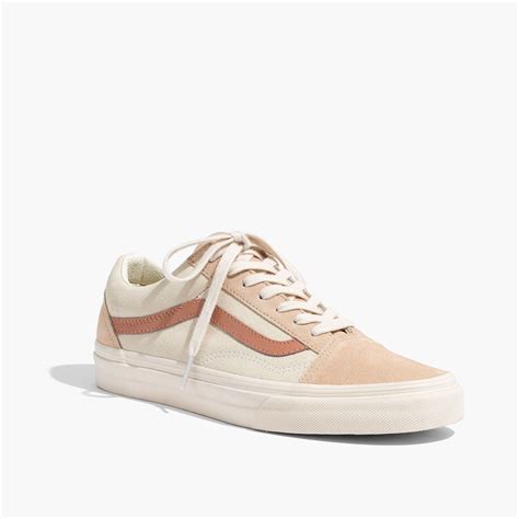 Madewell x Vans® Unisex Old Skool Lace-Up Sneakers in Camel Colorblock ...