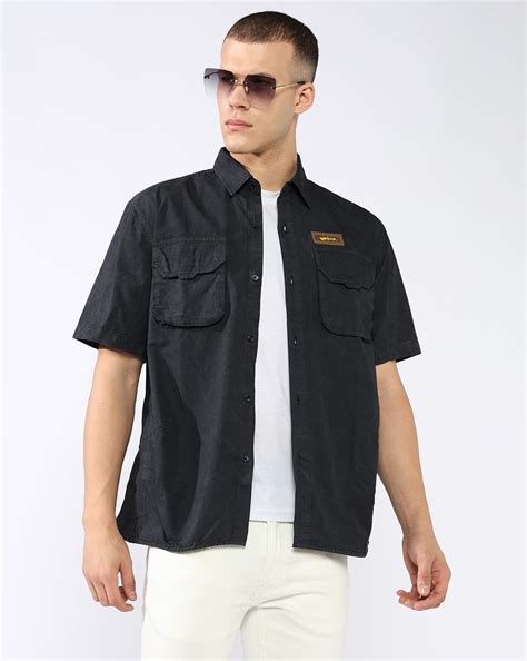 Boxy Fit Shirt with Signature Branding
