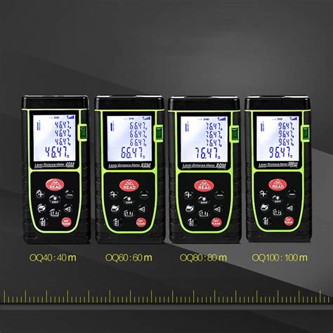 Portable 40m/60m/80m/100m High Precision Digital Infrared Laser Range ...