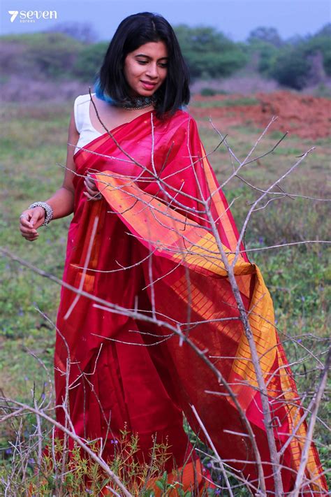 Arti Palaka Handloom Venkatagiri 100% Silk Cotton Pink Saree - Seven Sarees