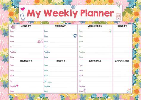 Label Shabel - Kids Weekly Planner / Label Shabel – Labelshabel
