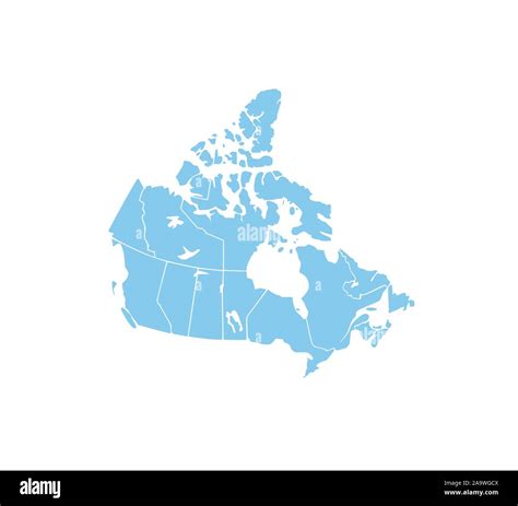 Canada political map hi-res stock photography and images - Alamy